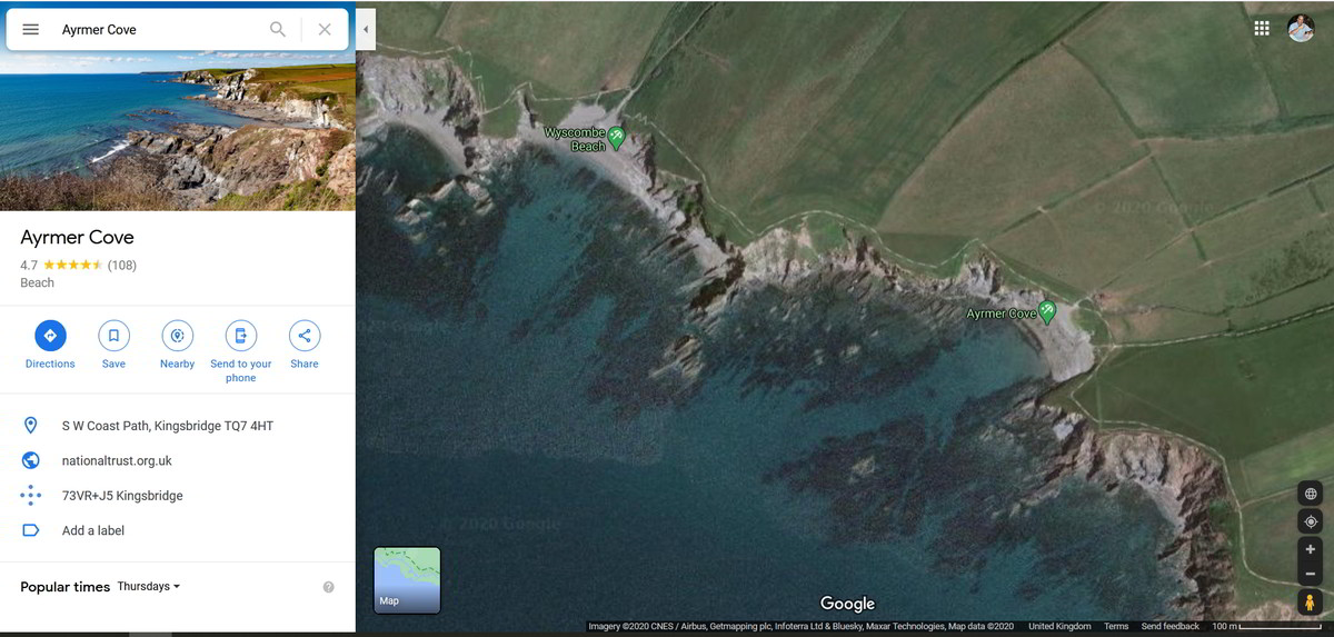 ayrmer cove location